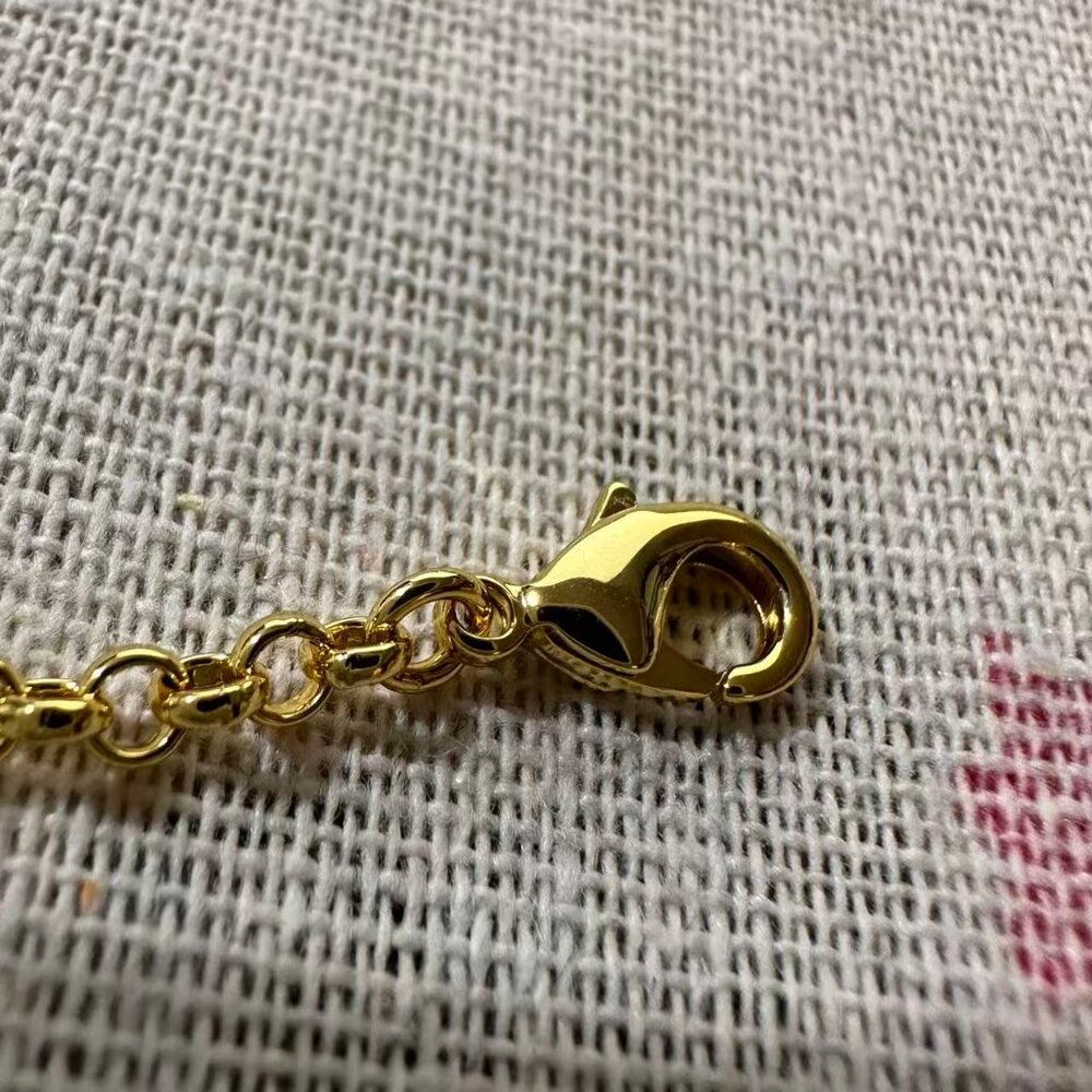 Saint Laurent Gold Logo Chain Necklace - Picture 6 of 6
